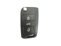 Ключ выкидной SKODA Octavia 2021 MQB48 433 MHz ASK с Keyless