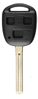 Корпус ключа TOYOTA 3 кнопки TOYO-18 TOY40, с лого