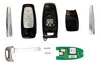 Заготовка ключа KEYDIY KD FGB08 MQB49 5D для VW Audi ZB FGB, кнопки серебристые