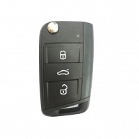 Ключ выкидной SKODA Octavia 2021 MQB48 433 MHz ASK с Keyless