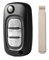 Корпус выкидного ключа RENAULT 3 кнопки CIT-1 VA2 (с лого)