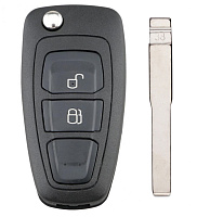 Корпус выкидного ключа FORD 2 кнопки FO-24 HU101