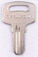 Заготовка вертикального ключа Palladium-4 2 паза (17,7*9,1*2,5) Китай