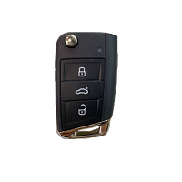 Ключ выкидной VOLKSWAGEN Tiguan 2017+ MQB48 433 MHz ASK HU162 с Keyless