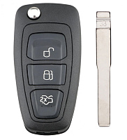 Корпус выкидного ключа FORD 3 кнопки FO-24 HU101