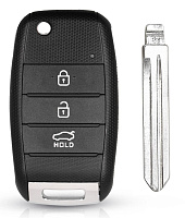 Корпус выкидного ключа KIA 3 кнопки HY-11D HYN14R, с лого