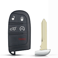 Корпус смарт ключа JEEP 4+1 кнопок + вставка CY24