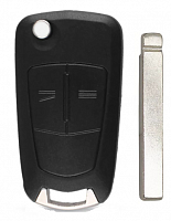 Корпус выкидного ключа OPEL 2 кнопки OP-11 HU100 с лого (ориг)