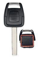 Корпус ключа CHEVROLET, OPEL 2 кнопки OP-11 HU100, бат на плате, без лого