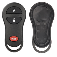 Корпус ключа CHRYSLER, JEEP, DODGE 2+1 кнопка, бат.на плате