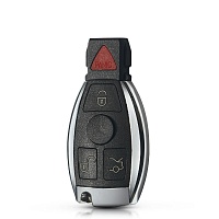 Корпус смарт ключа Mercedes-Benz 3+1 кнопки + вставка HU64