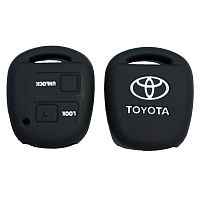 Чехол силиконовый невыкидного ключа TOYOTA 2 кнопки (с лого)