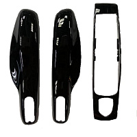 Боковые крышки ключа Porsche черная (тех пак) 3 части