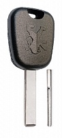 Заготовка автомобильного ключа PEUGEOT HU-HCA HU83 под чип, с лого