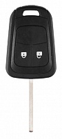 Корпус ключа CHEVROLET, OPEL 2 кнопки OP-11 HU100