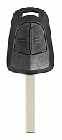 Корпус ключа OPEL 2 кнопки OP-11 HU100, с лого