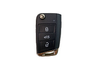 Ключ выкидной VOLKSWAGEN Tiguan 2017+ MQB48 433 MHz ASK HU162 с Keyless
