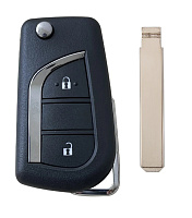 Корпус выкидного ключа TOYOTA 2 кнопки CIT-1 VA2, с лого