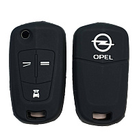 Чехол силиконовый выкидного ключа OPEL 3 кнопки (с лого)