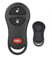 Корпус ключа CHRYSLER, JEEP, DODGE 2+1 кнопка, бат.на корпусе