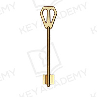 Заготовка дверного ключа М-Лок-7 MLK7D 116*17.7*22мм