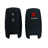 Чехол силиконовый смарт ключа SUZUKI 2 кнопки (с лого)