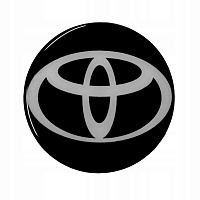Логотип силиконовый 14 мм TOYOTA