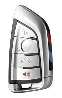Корпус смарт ключа BMW 3+1 кнопки + вставка HU100