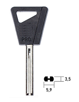 Заготовка финского ключа ABU-29P AB38P AU54P117