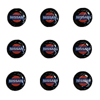 Логотип силиконовый 14 мм NISSAN