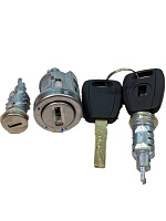 Комплект Личинок Дверей 2 шт , Замка зажигания Fiat Peugeot  TAPE 2