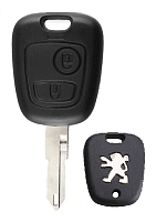 Корпус ключа PEUGEOT 2 кнопки NE-38 NE73 NE72, c лого