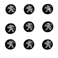 Логотип силиконовый 14мм PEUGEOT