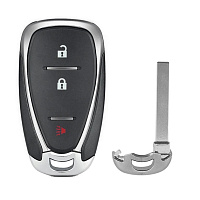 Корпус смарт ключа CHEVROLET 2+1 кнопки + вставка HU100