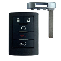 Ключ смарт CADILLAC CTS 2011-2014 ID46 NCF297xE 433 MHz ASK + вставка HU100