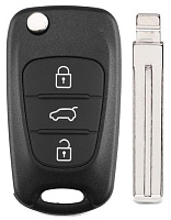 Корпус выкидного ключа KIA 3 кнопки KIA7 TOY48, с лого