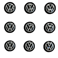 Логотип силиконовый 14 мм VOLKSWAGEN