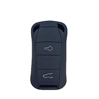 Чехол силиконовый смарт ключа PORSCHE 2 кнопки (вырез под лого)
