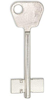 Заготовка дверного ключа Богатырь-4 BGT4D 74*26*11,2 мм