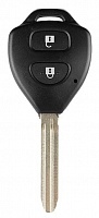 Корпус ключа TOYOTA 2 кнопки TOYO-15 TOY43, с лого