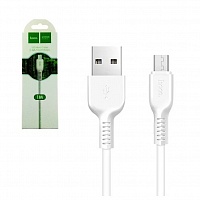 USB кабель Micro Hoco Premium Product X20 Белый	 1m