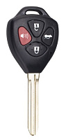 Корпус ключа TOYOTA 3+1 кнопки TOYO-15 TOY43 с лого