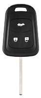 Корпус ключа CHEVROLET, OPEL 3 кнопки OP-11 HU100