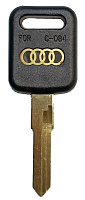 Заготовка автомобильного ключа AUDI AU-AHP HU49BP, с лого