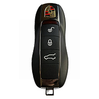 Ключ смарт PORSCHE ID49 PCF7945P 433 MHz ASK с Keyless (3 кнопки) + вставка HU66