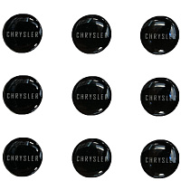 Логотип силиконовый 14 мм CHRYSLER