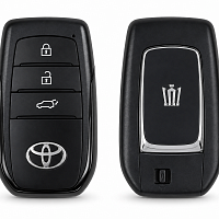 Корпус смарт ключа TOYOTA CROWN 3 кнопки + вставка TOY48 (под XM38)