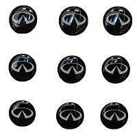 Логотип силиконовый 14 мм INFINITI