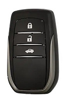 Корпус смарт ключа TOYOTA 3 кнопки + вставка TOY48 (одностор) (для XM38)