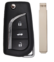 Корпус выкидного ключа TOYOTA 3 кнопки CIT-1 VA2 с лого